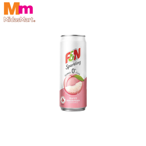 F&N SPARKLING ZERO PEACH SODA (325ML)