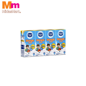 DUTCH LADY UHT OMEGA PLAIN MILK (4 X 180ML)