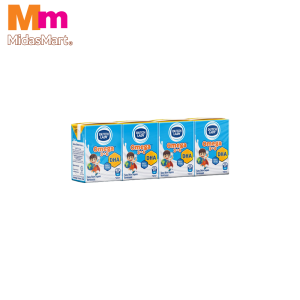 DUTCH LADY UHT OMEGA PLAIN MILK (4 X 125ML)