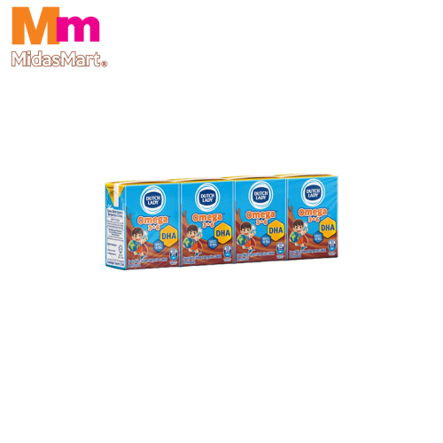 DUTCH LADY UHT OMEGA CHOCOLATE MILK (4 X 125ML)