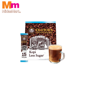 OLDTOWN 3-IN-1 ROASTED WHITE COFFEE LESS SUGAR (15S X 25G)