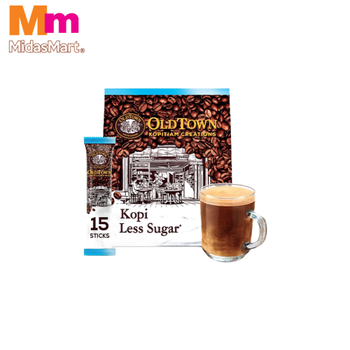 OLDTOWN 3-IN-1 ROASTED WHITE COFFEE LESS SUGAR (15