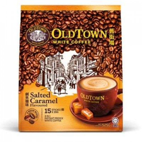 OLDTOWN 3IN1 WHITE COFFEE SALTED CARAMEL FLV 1X15S