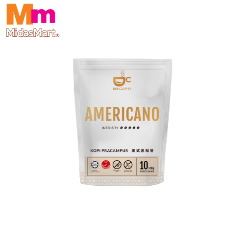 DELICOFFEE AMERICANO BLACK COFFEE (10S X 16G)