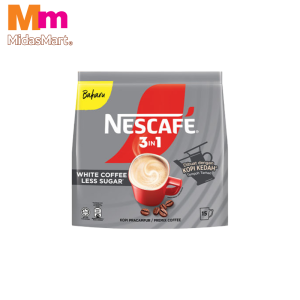 NESCAFE 3 IN 1 WHITE COFFEE LESS SUGAR (27G)