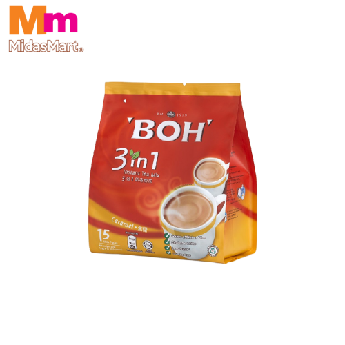 BOH 3-IN-1 INSTANT TEA CARAMEL FLAVOR (15 X 19G)