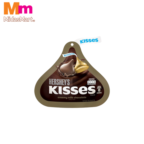HERSHEY'S KISSES MILK CHOCOLATE STAND-UP POUCH (82G)