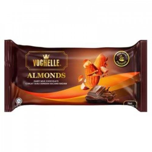 VOCHELLE BAR CHOC ALMONDS 1 X 175G