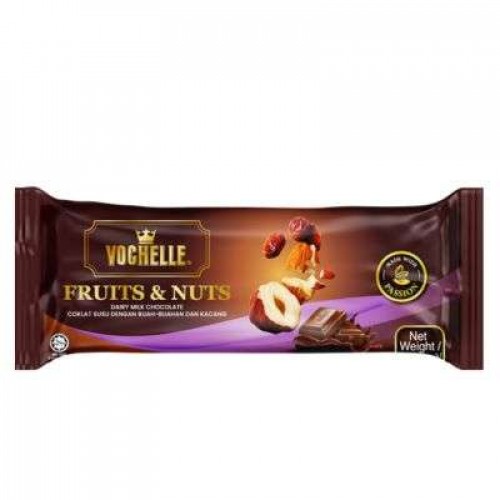 VOCHELLE BAR CHOC FRUIT&NUT 1X75G