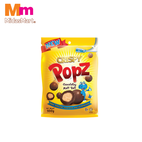 CRISPY POPZ CHOCOLATEY MALT BALL (100G)