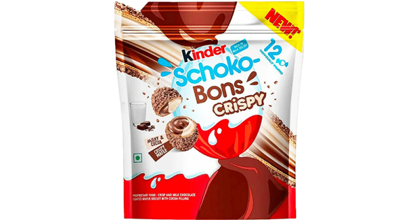 KINDER SCHOKOBONS CRISPY MILK CHOCOLATE (67.2G)