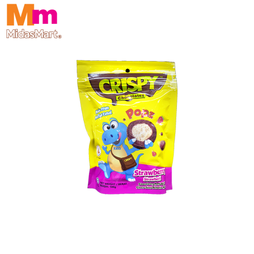 CRISPY STRAWBERRY BALL POPZ (100G)