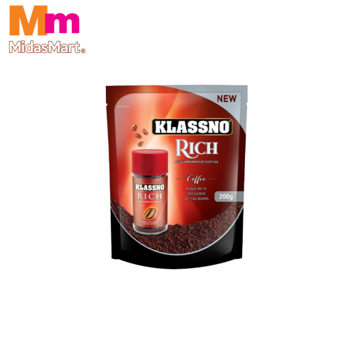 KLASSNO RICH INSTANT COFFEE POUCH (200G)