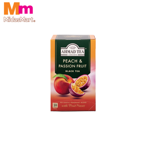AHMAD TEA PEACH AND PASSION FRUIT BAGS (20'S)