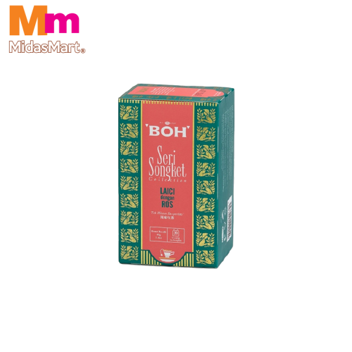 BOH SERI SONGKET LYCHEE ROSE TEA BAGS (20'S)