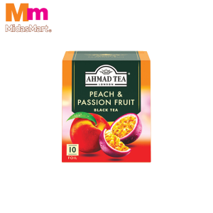 AHMAD TEA PEACH AND PASSION FRUIT TEA BAGS (10'S)