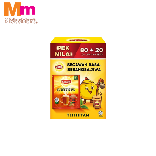 LIPTON KAW BLACK TEA POTBAGS (100'S X 2.3G)