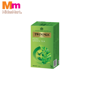 TWININGS PURE GREEN TEA BAGS (25'S X 2G)