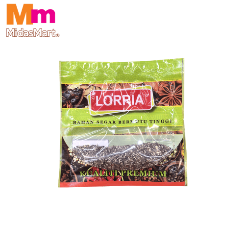 LORRIA SARAWAK CRUSHED BLACK PEPPER (10G)