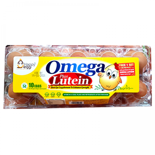 HAPPY EGG OMEGA LUTEIN 10'S 1X10'S