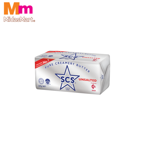 SCS UNSALTED BUTTER (227G)