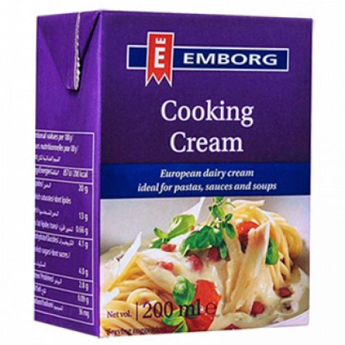 EMBORG FRENCH UHT COOKING CREAM1X200ML