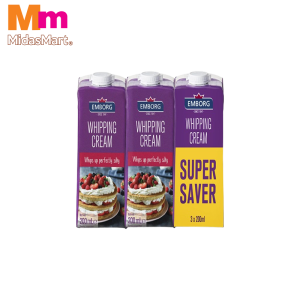 EMBORG WHIPPING CREAM VALUE PACK (3 X 200ML)