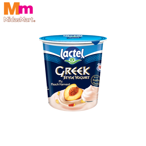 LACTEL GREEK STYLE PEACH YOGURT (470G)