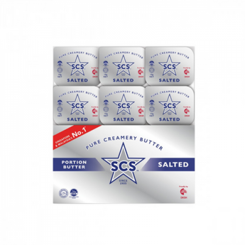 SCS PORTION BUTTER SALTED 12X10G