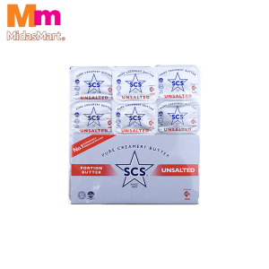 SCS PORTION BUTTER UNSALTED (12S X 10G)