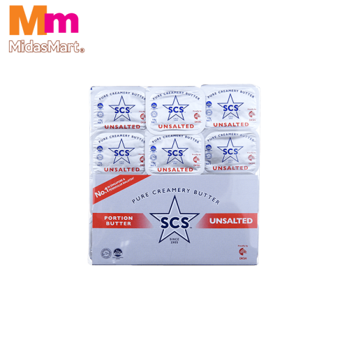 SCS PORTION BUTTER UNSALTED (12S X 10G)