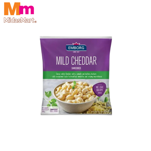 EMBORG SHREDDED MILD CHEDDAR (200G)