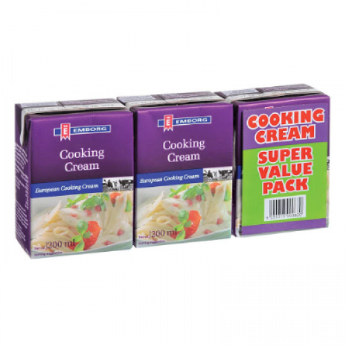 EMBORG COOKING CREAM VALUE PACK 3X200ML