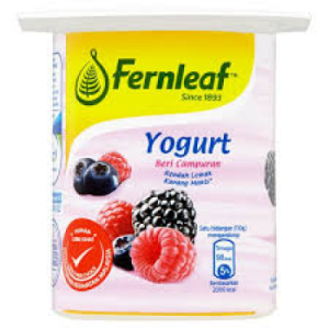 FERNLEAF LOW FAT YOGURT MIXED BERRY 1X110G