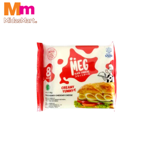 MEG CHEDDAR SLICE CHEESE (8'S)