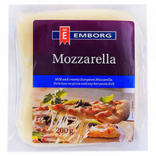 EMBORG MOZZARELLA BLOCK 1X200G