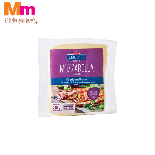 EMBORG MOZZARELLA BLOCK (200G)