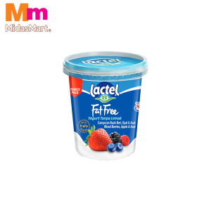 LACTEL FAT FREE YOGURT MIXED BERRIES (470G)