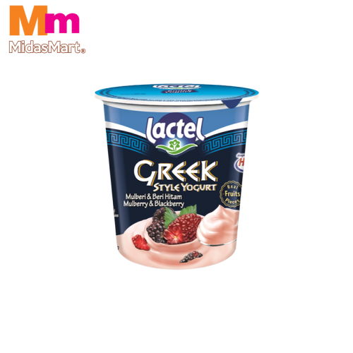 LACTEL GREEK STYLE MULBERRY & BLUEBERRY YOGURT (470G)