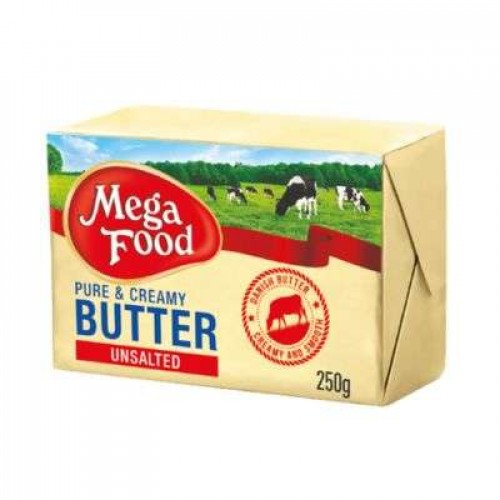 MEGA FOOD BUTTER UNSALTED 1X250G