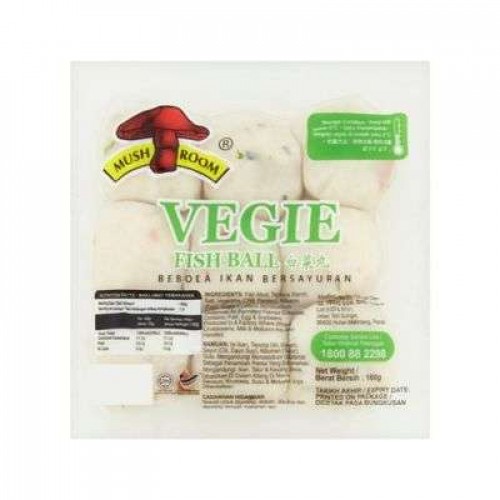 MUSHROOM WHITE VEGIE FISH BALL 1X180G