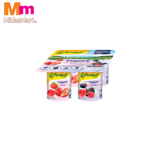FERNLEAF STRAWBERRY & MULBERRY YOGURT (4 X 110G)