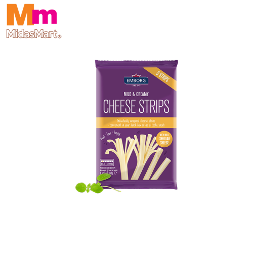 EMBORG CHEDDAR CHEESE STRIPS (168G)