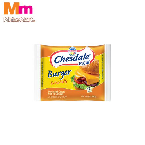 CHESDALE BURGER CHEESE SLICES (12'S)
