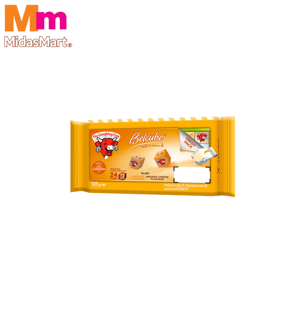 Belcube Rounds LAUGHING COW BELCUBE YELLOW - CHEESE FLAVORS (24 PIECES)
