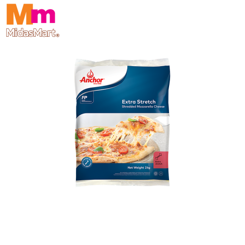 ANCHOR SHREDDED MOZZARELLA CHEESE JUMBO BULK (2KG)