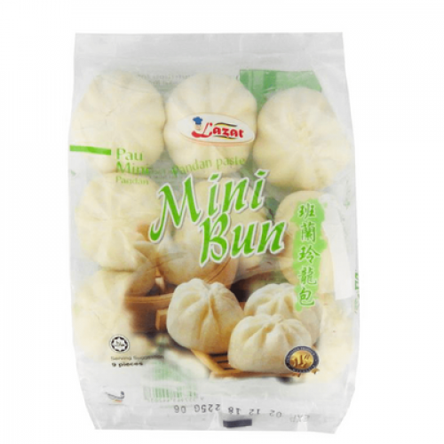 LAZAT MINI BUN 9'S - PANDAN 1X225G