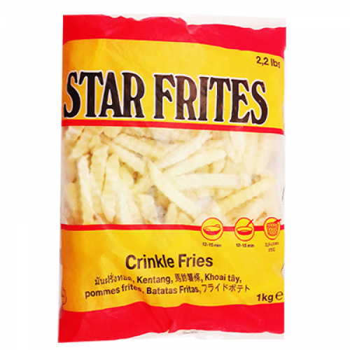 STAR FRITTES CRINKLE CUT 1X1KG