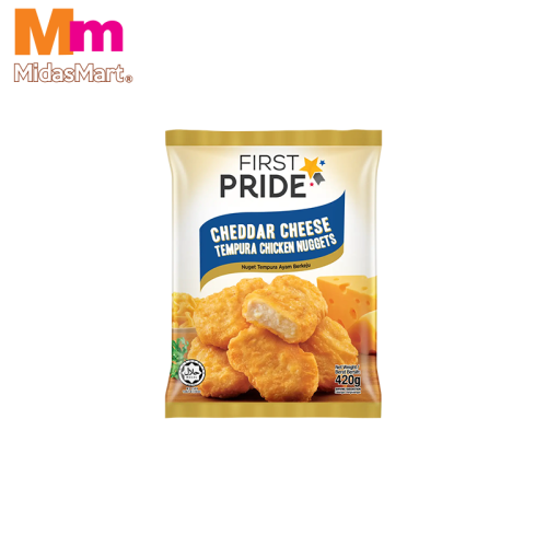 FIRST PRIDE CHEDDAR CHEESE CHICKEN NUGGETS (420G)
