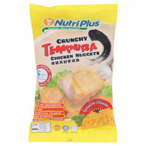 NUTRIPLUS TEMPURA CHICKEN NUGGET CHEESE 1X800G